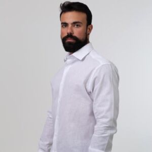 Camisa Social M/L Sport Slim fit C/Linho 128773