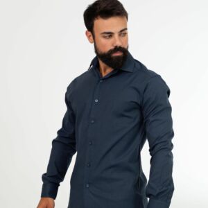 Camisa M/L Dobby Maquinetada C/Elastano 127197