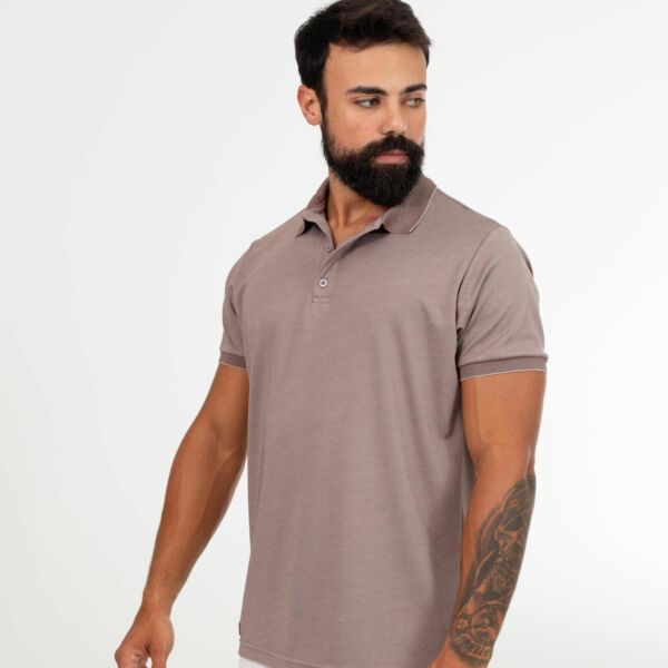 Camisa Polo M/C Piquet Algodão Pima 129126