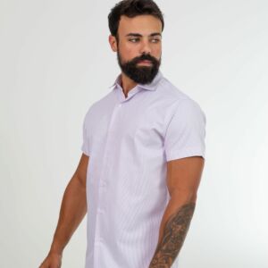 Camisa Social M/C Mistura Intima Slim Fit 130031